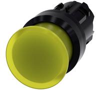 Siemens 3SU10011AD300AA0 3SU1001-1AD30-0AA0 Bouton-poussoir coup de poing collerette plastique bouton noir, jaune 1 pc(s)