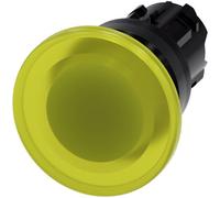 Siemens 3SU10011BD300AA0 3SU1001-1BD30-0AA0 Bouton-poussoir coup de poing collerette plastique bouton noir, jaune 1 pc(s)