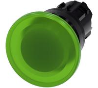 Siemens 3SU10011BD400AA0 3SU1001-1BD40-0AA0 Bouton-poussoir coup de poing collerette plastique bouton noir, vert 1 pc(s)