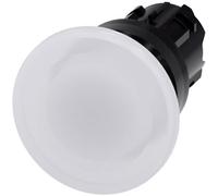 Siemens 3SU10011BD600AA0 3SU1001-1BD60-0AA0 Bouton-poussoir coup de poing collerette plastique bouton noir, blanc 1 pc(s)