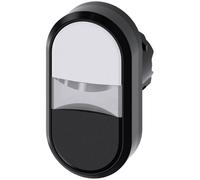 Siemens 3SU10013AB610AA0 3SU1001-3AB61-0AA0 Bouton-poussoir à double touche collerette plastique bouton noir, blanc 1 pc(s)