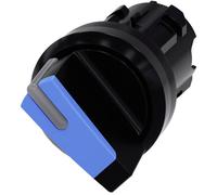 Siemens 3SU10022BF500AA0 3SU1002-2BF50-0AA0 Commutateur à manette collerette plastique, illuminable levier noir, bleu 1 x 90 ° 1 pc(s)