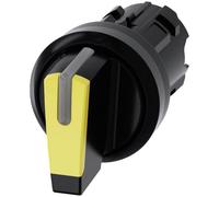 Siemens 3SU10022BL300AA0 3SU1002-2BL30-0AA0 Commutateur à manette collerette plastique, illuminable levier noir, jaune 2 x 45 °