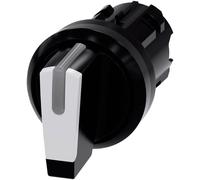 Siemens 3SU10022BN600AA0 3SU1002-2BN60-0AA0 Commutateur à manette collerette plastique, illuminable levier noir, blanc 2 x 45 ° 1 pc(s)