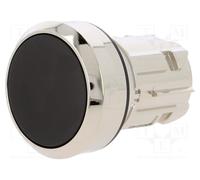 Siemens Bouton-poussoir 3SU1050-0AB10-0AA0 collerette métal, brillant, actionneur plat noir, 1 pc
