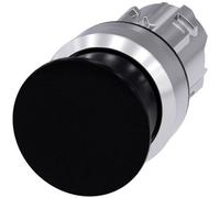Siemens 3SU10501AD100AA0 3SU1050-1AD10-0AA0 Bouton-poussoir coup de poing collerette métal, finition brillante bouton argent