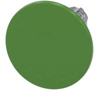 Siemens 3SU10501CD400AA0 3SU1050-1CD40-0AA0 Bouton-poussoir coup de poing collerette métal, finition brillante bouton argent