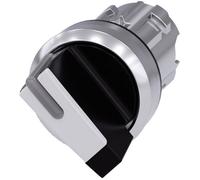 Siemens 3SU10522BF600AA0 3SU1052-2BF60-0AA0 Commutateur à manette collerette métal, finition brillante levier noir, blanc 1 x 90 ° 1 pc(s)