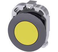 Siemens 3SU10600JA300AA0 3SU1060-0JA30-0AA0 Bouton-poussoir collerette métal, actionneur plat jaune décrochage par pression