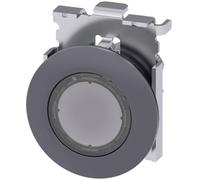 Siemens 3SU10610JB700AA0 3SU1061-0JB70-0AA0 Bouton-poussoir lumineux à rappel collerette métal, rond bouton sable gris
