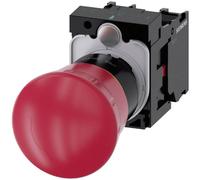 Siemens 3SU11001HB201PA0 3SU1100-1HB20-1PA0 Coup de poing d'arrêt d'urgence bouton rouge décrochage par rotation 1 pc(s)