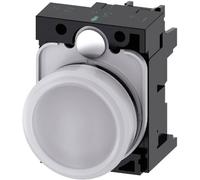 Siemens 3SU1102-6AA60-1AA0 Voyant lumineux plat blanc 24 V/AC, 24 V/DC 1 pc(s)