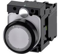 Siemens 3SU11020AB701BA0 3SU1102-0AB70-1BA0 Bouton-poussoir collerette plastique, actionneur plat transparent(e) 1 pc(s)