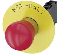 Siemens 3SU11501HA201FH0 3SU1150-1HA20-1FH0 Coup de poing d'arrêt d'urgence bouton rouge, jaune décrochage par traction 1 pc(s)