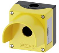Siemens 3SU1801-0AA00-0AC2 3SU18010AA000AC2 1 emplacement, avec collerette de protection (L x l x H) 85 x 85 x 112.5 mm jaune 1 pc(s)