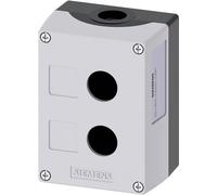 Siemens 3SU1802-0AA00-0AB1 3SU18020AA000AB1 Boîtier vide 2 emplacements (L x l x H) 114 x 85 x 64 mm sans inscription gris 1 pc(s)