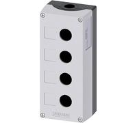 Siemens 3SU1854-0AA00-0AB1 3SU18540AA000AB1 Boîtier vide 4 emplacements, pour montage au sol (L x l x H) 199 x 85 x 64 mm gris 1 pc(s)