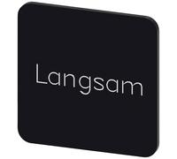 Siemens 3SU1900-0AF16-0AN0 3SU19000AF160AN0 Plaquette de repérage carré (l x H) 22 mm x 22 mm lent noir, blanc 10 pc(s)