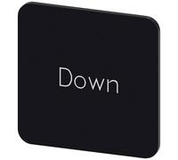 Siemens 3SU1900-0AF16-0DM0 3SU19000AF160DM0 Plaquette de repérage carré (l x H) 22 mm x 22 mm Down noir, blanc 10 pc(s)