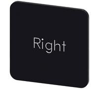 Siemens 3SU1900-0AF16-0DQ0 3SU19000AF160DQ0 Plaquette de repérage carré (l x H) 22 mm x 22 mm Right noir, blanc 10 pc(s)