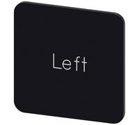 Siemens 3SU1900-0AF16-0DR0 3SU19000AF160DR0 Plaquette de repérage carré (l x H) 22 mm x 22 mm gauche noir, blanc 10 pc(s)