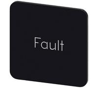 Siemens 3SU1900-0AF16-0EC0 3SU19000AF160EC0 Plaquette de repérage carré (l x H) 22 mm x 22 mm Fault noir, blanc 10 pc(s)