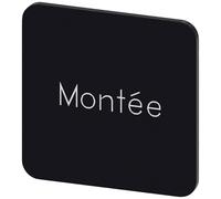 Siemens 3SU1900-0AF16-0GC0 3SU19000AF160GC0 Plaquette de repérage carré (l x H) 22 mm x 22 mm Montée noir, blanc 10 pc(s)