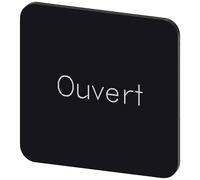 Siemens 3SU1900-0AF16-0GJ0 3SU19000AF160GJ0 Plaquette de repérage carré (l x H) 22 mm x 22 mm Ouvert noir, blanc 10 pc(s)