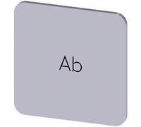 Siemens 3SU1900-0AF81-0AE0 3SU19000AF810AE0 carré (l x H) 22 mm x 22 mm Ab argent, noir 10 pc(s)