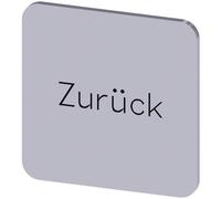 Siemens 3SU1900-0AF81-0AG0 3SU19000AF810AG0 Plaquette de repérage carré (l x H) 22 mm x 22 mm Retour argent, noir 10 pc(s)