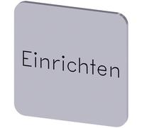 Siemens 3SU1900-0AF81-0AR0 3SU19000AF810AR0 Plaquette de repérage carré (l x H) 22 mm x 22 mm Installation argent, noir 10 pc(s)