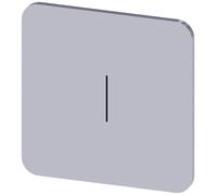 Siemens 3SU1900-0AF81-0QB0 3SU19000AF810QB0 Plaquette de repérage carré (l x H) 22 mm x 22 mm I argent, noir 10 pc(s)