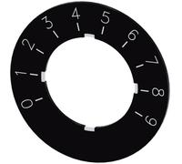 Siemens 3SU1900-0BG16-0RT0 3SU19000BG160RT0 Plaquette de repérage rond (Ø) 40 mm 0-9 noir, blanc 10 pc(s)