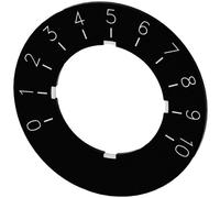 Siemens 3SU1900-0BG16-0SA0 3SU19000BG160SA0 Plaquette de repérage rond (Ø) 40 mm 0-10 noir, blanc 10 pc(s)