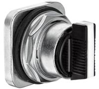 Siemens 52SA2BBB Interrupteur de sélection robuste étanche à l'eau et à l'huile, 3 positions, retour momentané à partir de l'opération gauche, levier court, blanc, code B Cam