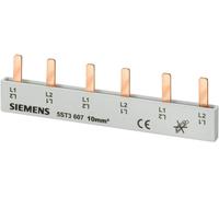 Siemens 5ST3607 Rail de collecte de broches, raccord 10mm2 : 3x 2 phases résistant au contact Peigne à broches 10 pc(s)