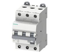 Siemens 5SU13367FP13 Interrupteur différentiel/Disjoncteur de protection Taille du fusible = 3 3 pôles 13 A 0.03 A