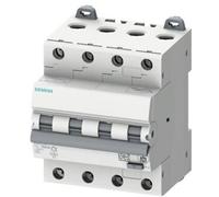Siemens Disjoncteur différentiel RCBO 5SU13466FP16 4P 16 A 30 mA Type A B-Char 6 kA