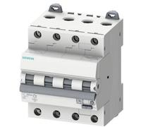 Siemens 5SU13467FP06 Interrupteur différentiel/Disjoncteur de protection Taille du fusible = 3 4 pôles 6 A 0.03 A