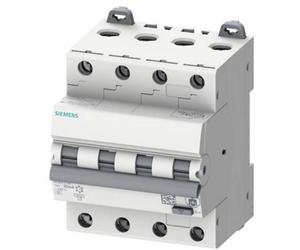 Siemens 5SU13467FP10 Interrupteur différentiel/Disjoncteur de protection Taille du fusible = 3 4 pôles 10 A 0.03 A