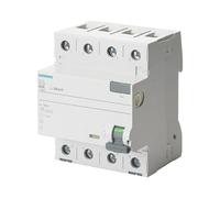 Siemens Interrupteur différentiel 5SV - Classe A - 4 pôles - 25 A - 30 mA - 70 mm