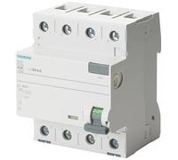 Siemens 5sv - Interrupteur différentiel clase-a 4 pôles 40 a 100 mA 70 mm