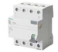 Siemens 5sv - Interrupteur différentiel clase-ac 4 pôles 40 a 100 mA 70 mm