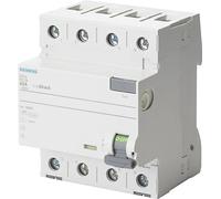 Siemens Interrupteur différentiel 5SV Classe A 4 pôles 40 A 30 mA 70 mm