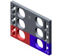 Siemens 6ES71936CP512MC0 6ES7193-6CP51-2MC0 API - Etiquette de codage couleur