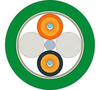 Siemens 6XV18613AT20 fibre optique FO Câble de raccordement vert, orange, noir 200/230 µ