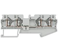 Siemens 8WH20040AG00 Borne de passage raccordement à ressort gris 50 pc(s)