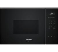 Siemens BF525LMB1 iQ500, Micro-ondes encastrable, 59 x 38 cm, 800W, 20L de capacité, en acier inoxydable, plateau tournant de 25,5 cm, commandes touchControl, aide au nettoyage hydrolytique