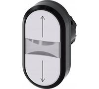 Siemens Bouton poussoir frontal 1f ws bel.b ?22mm ovale 3SU1001-3AB66-0AN0, Bouton + interrupteur, Blanc