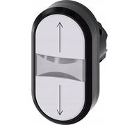 Siemens Bouton poussoir frontal 1f ws bel.b ?22mm ovale 3SU1001-3AB66-0AN0, Bouton + interrupteur, Blanc